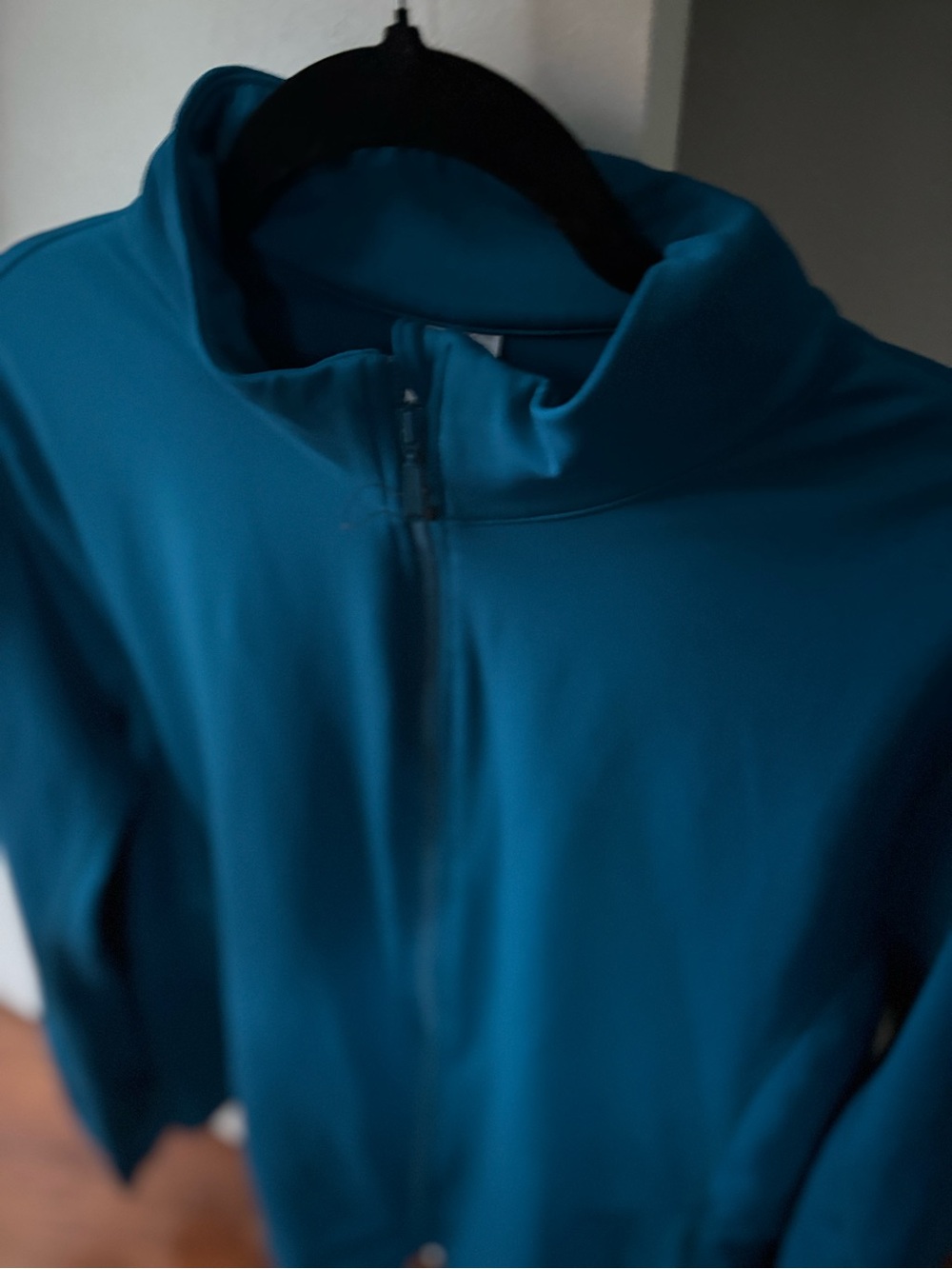 Women’s Teal Quarter‑Zip Jacket